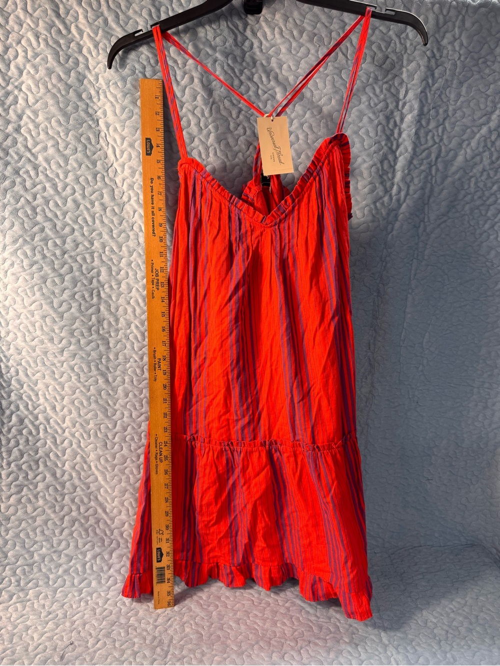 Red Striped Spaghetti Strap Sundress XXL - Picture 3 of 6